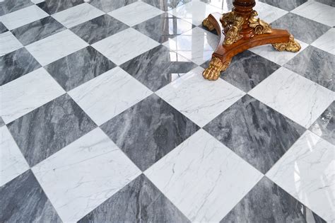 The Timeless Chic Of Black And White Checkered Tile Marble Systems