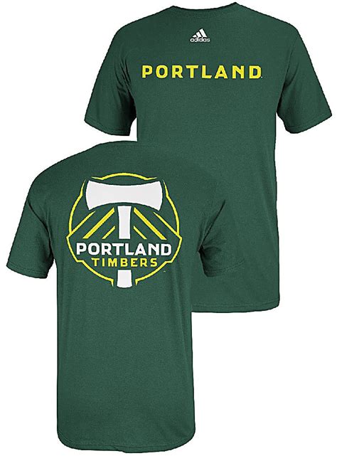 Adidas Portland Timbers Fc Green 2 Sided Mls Primary Two T Shirt