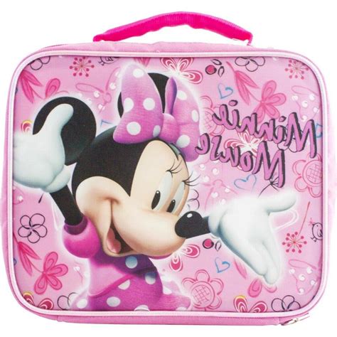 Disney Minnie Mouse Kids Lunch Box Bag Tote