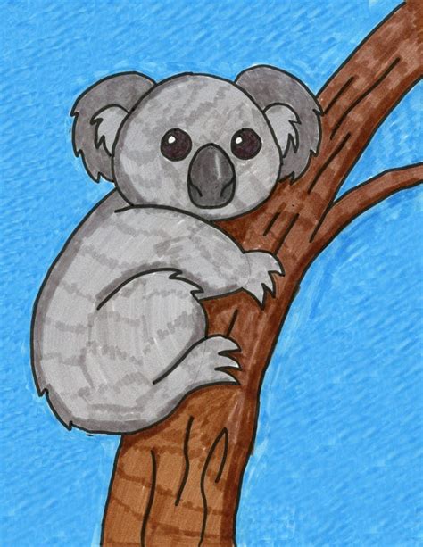 How To Draw A Koala On A Tree Jarred Broussard