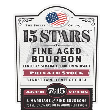 Buy 15 Stars A Marriage Of Fine Bourbons Aged 7 And 15 Years Online