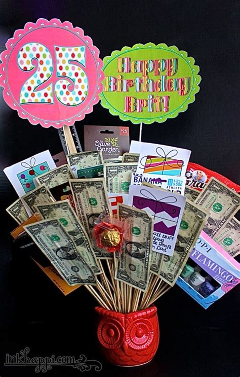 Looking for gift ideas your friends and family will love? Birthday Gift Basket Idea with Free Printables | Gift card ...