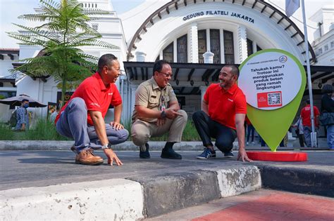 Jakarta Punya Trotoar Ramah Lingkungan Ada Peran SIG