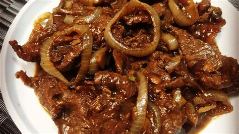 beef steak filipino recipe how to cook beef steak bistek tagalog youtube