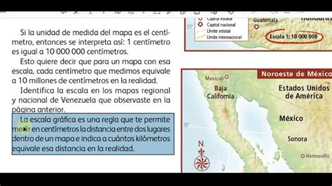 La Escala En Los Mapas Geografía Sexto Grado Youtube