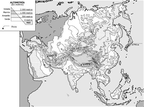 Mapa De Asia Para Imprimir