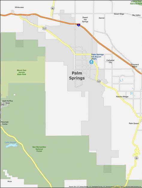 Map Of Palm Springs Florida World Map