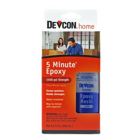 Devcon 20945 5 Minute Epoxy Rapid Curing And Water Resistant 250 Ml 85