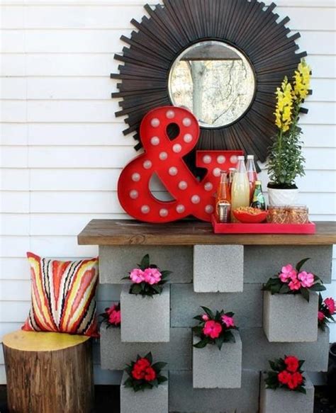 25 Concrete Block Ideas To Try And Enjoy Cheap Diy Outdoor Home Decorating