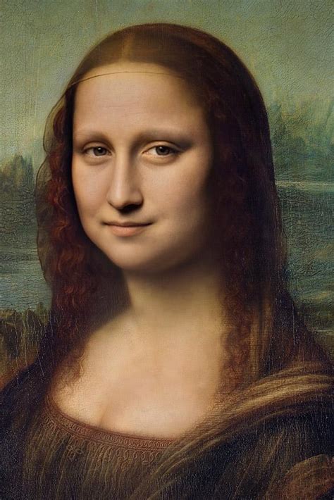 Mona Lisa Enhanced With Artificial Intelligence Assisted By A