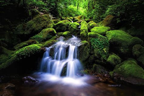 Moss Waterfall By Jaewoon U 500px Waterfall Beautiful Waterfalls