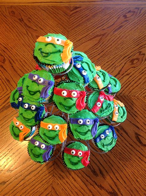 Teenage Mutant Ninja Turtle Cupcakes Ninja Turtle Cupcakes Ninja