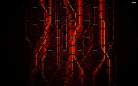 Red Hexagon Wallpapers Top Free Red Hexagon Backgrounds Wallpaperaccess