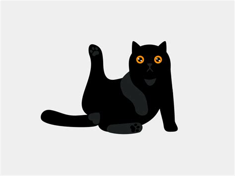 Cartoon Black Cat  Cats Anime Drawing