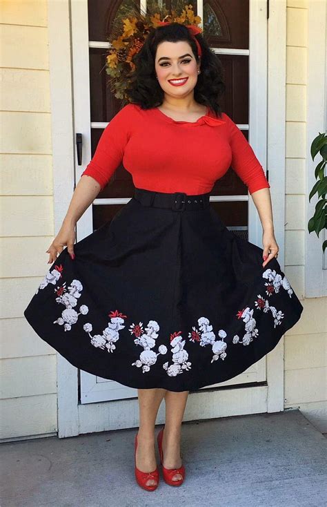 Pinup And Curvy Girl Style With A Retro Twist Poodle Skirt Lady Hd Phone Wallpaper Pxfuel