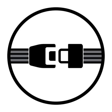 Premium Vector Seat Belt Icon Vector Illustration Symbol Design