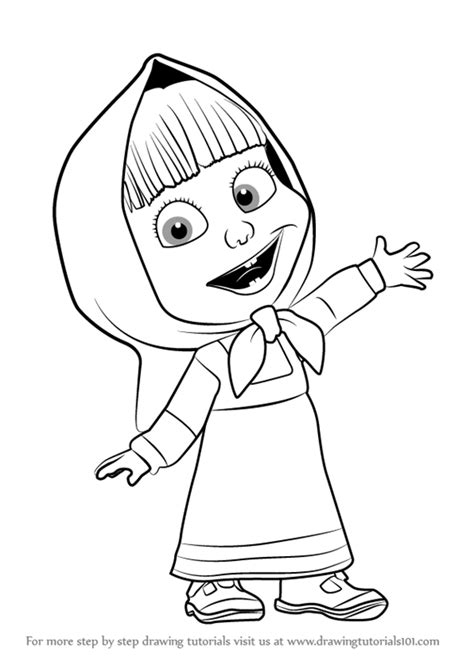 How To Draw Masha And The Bear Margaret Wiegel
