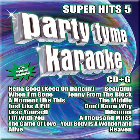 party tyme karaoke party tyme karaoke super hits 5 music