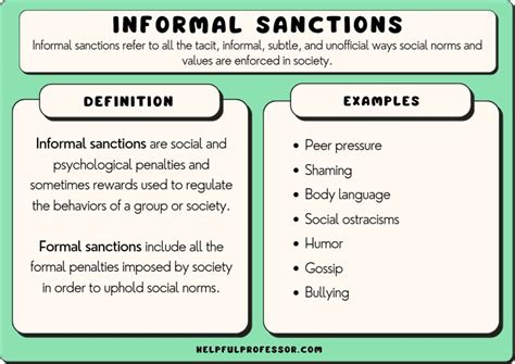 Informal Sanctions 10 Examples And Definition 2023