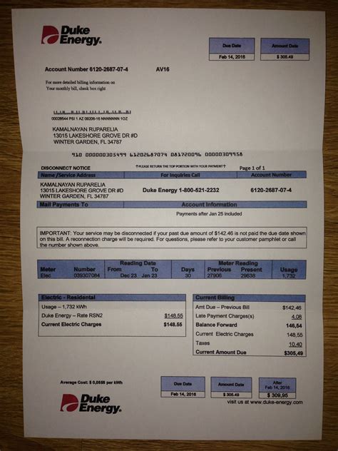 Utility Bill Proof Of Address Template Monthly Statement