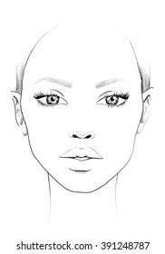Free Blank Face Charts For Makeup Mugeek Vidalondon