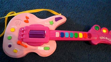 Amazing Vtech Kidz Beats Toy Electric Pink Guitar Built In Drums And