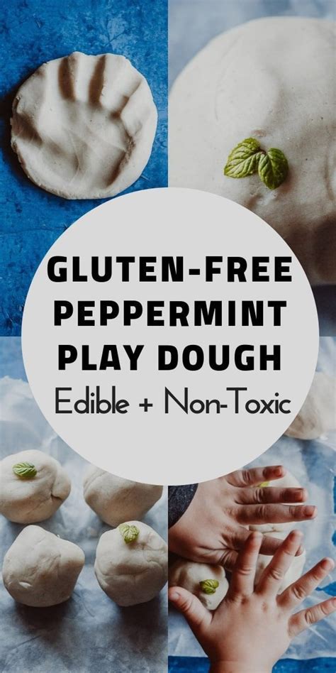 Gluten Free Peppermint Play Dough Edible Non Toxic Peppermint Play Dough Gluten Free