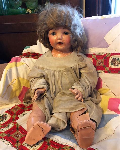 Vintage 1930s 1940s Composition And Cloth Baby Doll With Sleepy Eyes