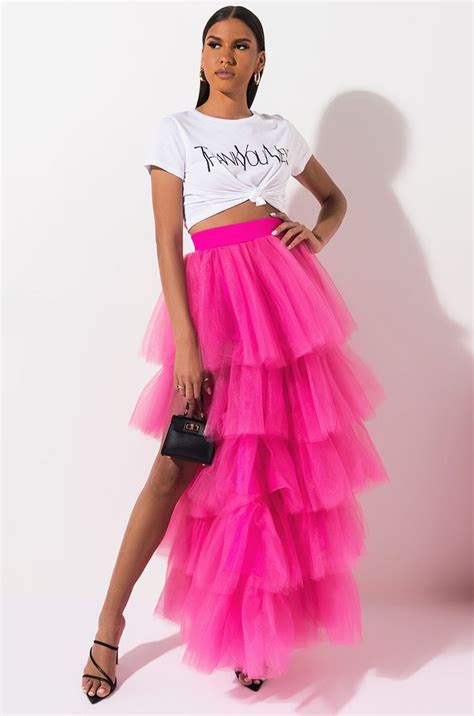 Literally Amazing Tulle Maxi Skirt In Neon Outfits Neon Skirt