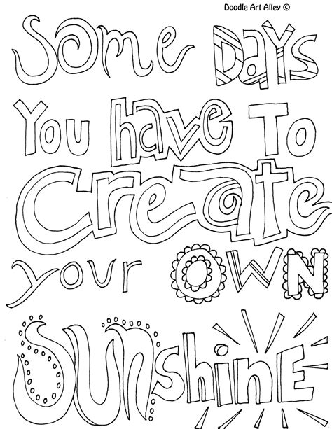 Positive Quotes Coloring Pages Quotesgram