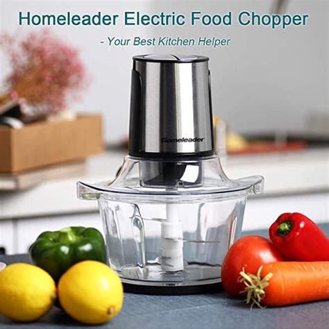 Lowestbest 8 Cup Food Chopper Electric Food Processor With Fast And Slow