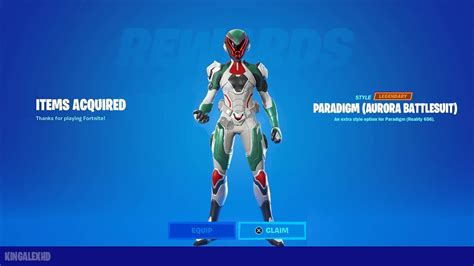 How To Get Paradigm Aurora Battlesuit Style Skin Free In Fortnite Nanofiber Suit Style And More