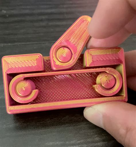 Fidget Switch Print In Place Bistable Mechanism Example 3d Printer