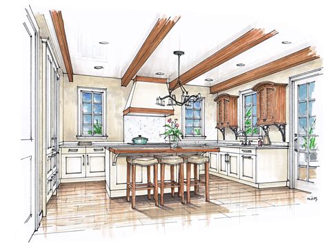 Love This Rendering Kennedy Lane Interior Design Perspective Drawing