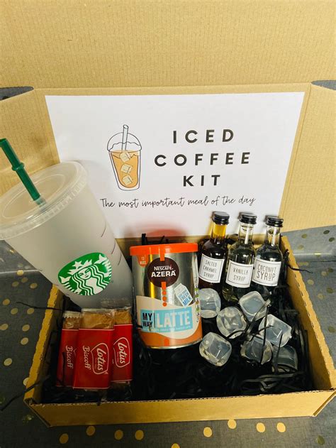 Ultimate Iced Coffee Kit Starbucks Cold Cup Kit Flavoured | Etsy