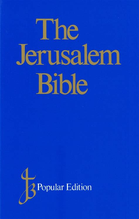 The Jerusalem Bible Popular Hardback Jerusalem And New Jerusalem Jb