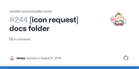 Icon Request Docs Folder · Issue 244 · Vscode Iconsvscode Icons