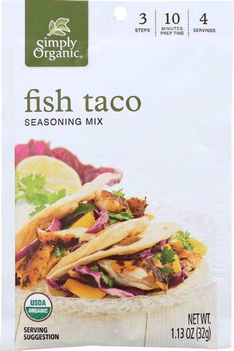 Fish Taco Seasoning Mix 113 Oz 1 Pack