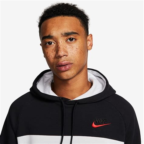 Nike Sportswear Air Hoodie Blackwhite Mens Clothing Prodirect Running