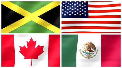 View North American Flags Png