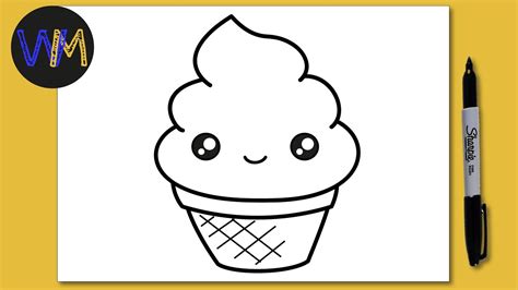come disegnare un gelato kawaii facile youtube