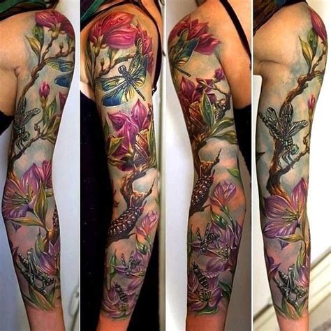 Nature Tattoo Sleeve Tattoos Pinterest Floral Sleeve