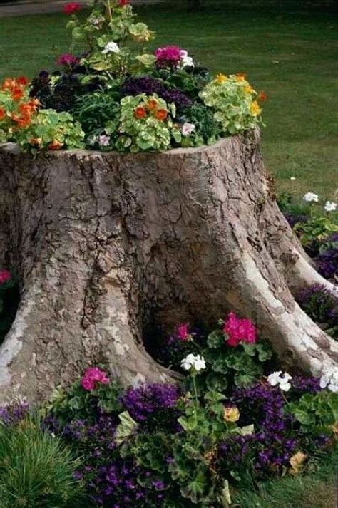 Use An Old Tree Stump To Make A Garden Path 28 Upcycle Garden Tree