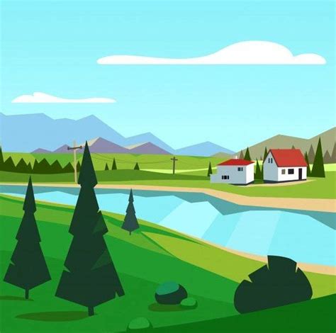 Galeri 10 Gambar Ilustrasi Pemandangan Yang Indah ...