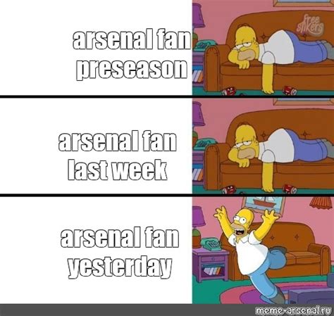 Сomics meme arsenal fan preseason arsenal fan last week arsenal fan yesterday Comics Meme