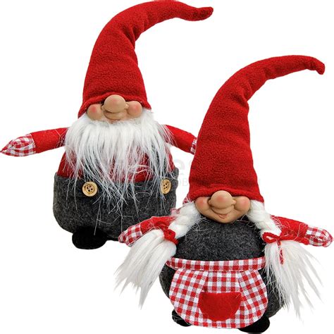 So kleine wichtel sind schnell gestrickt und sehen knuffig aus. Weihnachtswichtel Wichtel Deko Figuren rot / weiß 2er Set ...