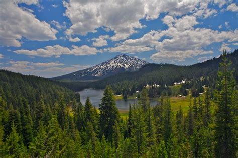 Photo Of Todd Lake And Mt Bachelor In The Central Oregon Cascades