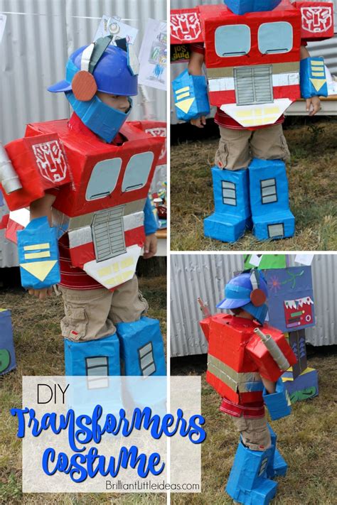 Diy Optimus Prime Transformer Costume Brilliant Little Ideas