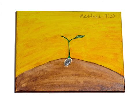 Mustard Seed Faith Painting Mustard Seed Faith Acrylic Art Painting