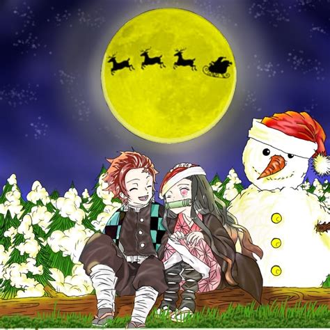 Merry Christmas With Demon Slayer Unknown Illustrations Art Street